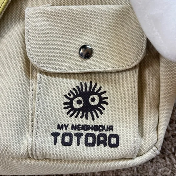 Totoro Themed Beige Crossbody Bag - Picture 2 of 8